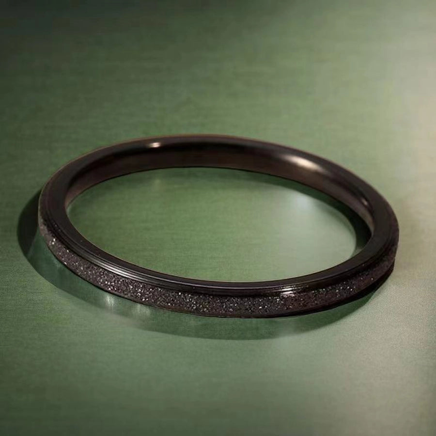 Jewelry Elegant Simple Style Geometric Titanium Steel Plating Rings