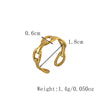 Jewelry Elegant Geometric Titanium Steel Open Rings