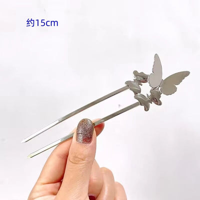 retro u shape metal plating hairpin