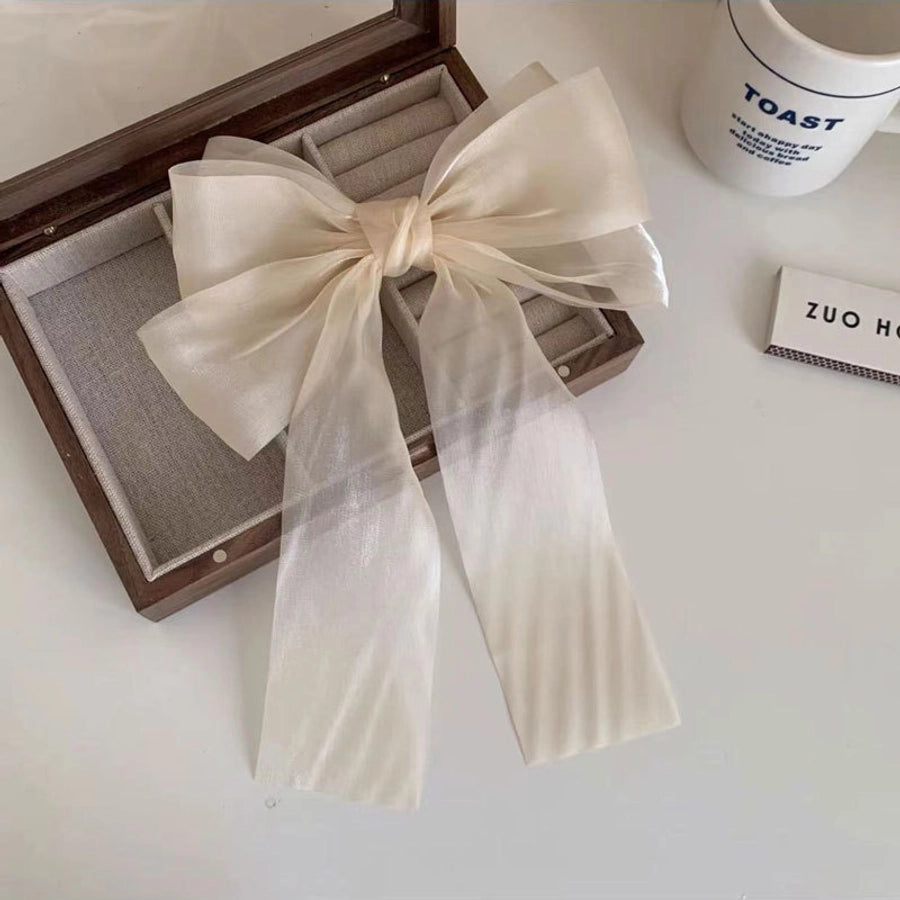Women's Sweet Bow Knot Gauze Hair Clip