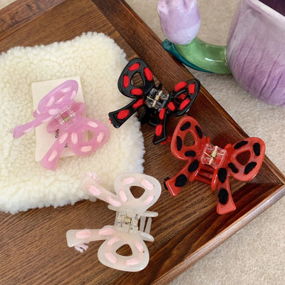 Women's Cute Sweet Bow Knot Acetic acid sheets Hair Claws