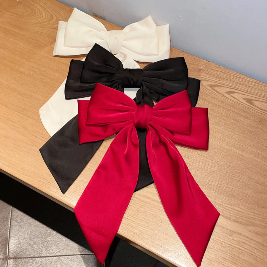 women's sweet simple style bow knot cloth hair clip