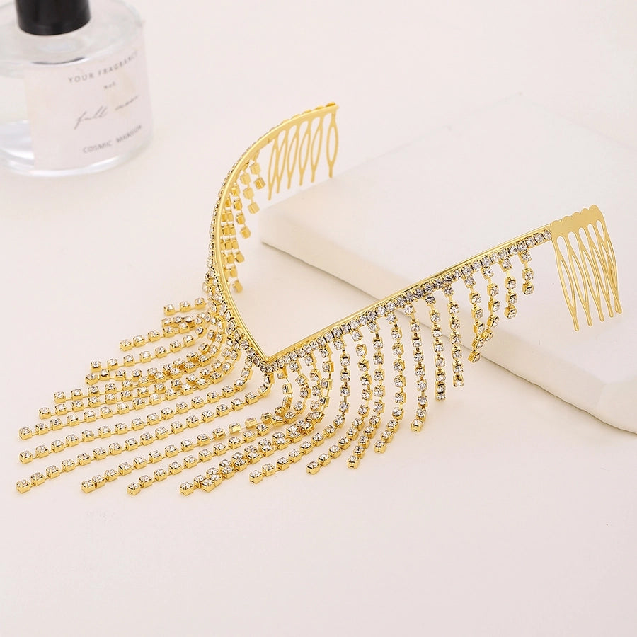 exaggerated geometric rhinestone plating rhinestones hair band 1 piece