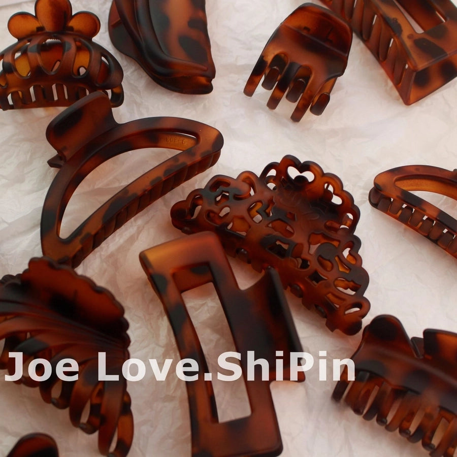 Advanced shark clip 11CM female leopard hair clip back head clip manufacturers straight XIAO color can be set