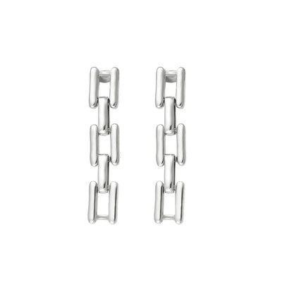 1 Pair Simple Style Commute Square 304 Stainless Steel 316 Stainless Steel  18K Gold Plated Drop Earrings
