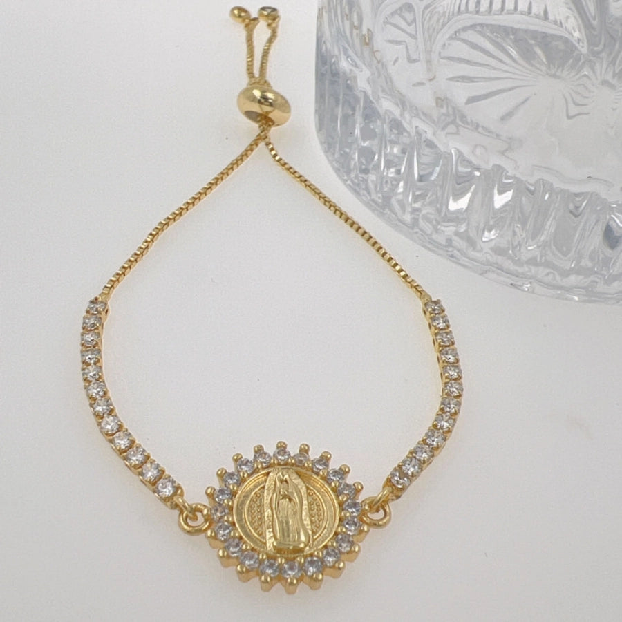 Copper Faith Round Bracelets