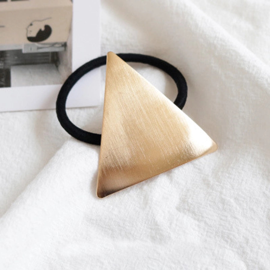 Women's Simple Style Heart Shape Metal Plating Hair Tie