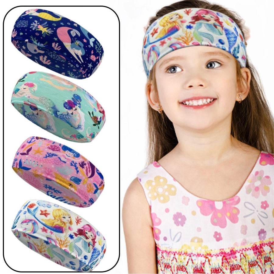 Unisex Simple Style Classic Style Cartoon Character Plaid Imitation Cotton Printing Hair Band