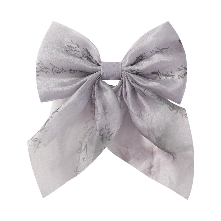 Girl'S Simple Style Classic Style Bow Knot Alloy Ribbon Lettuce Trim Hair Clip