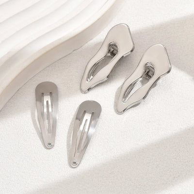 Hot Selling Irregular Metal Side Clip Women's BB Clip Duckbill Clip Combination Suit Barrettes High Sense Head Clip