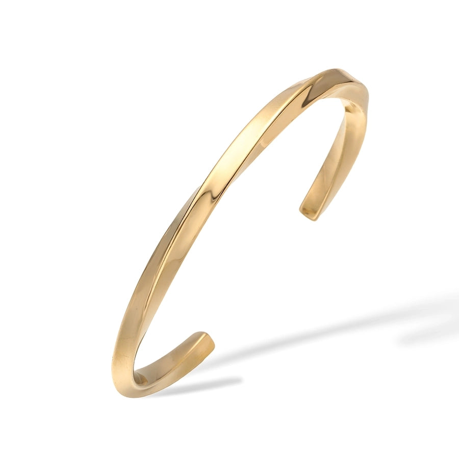 Retro Simple Style Commute Geometric 304 Stainless Steel Cuff Bracelets In Bulk