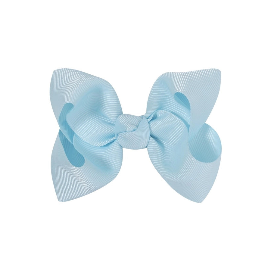 fashion bow knot polyester rib hair clip