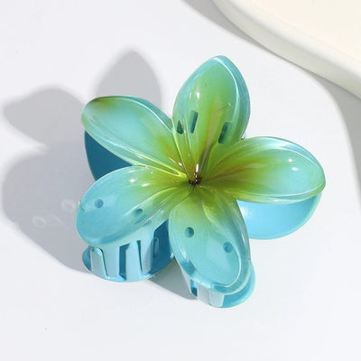 retro flower plastic resin hair band 1 piece