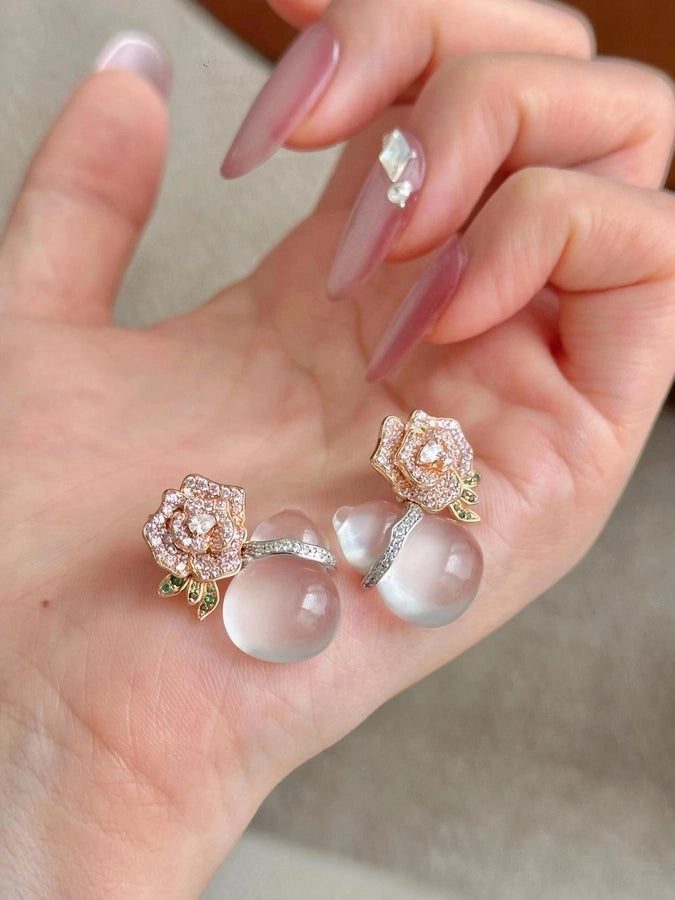 925 Sterling Silver Plating Flowers Plant Flowers