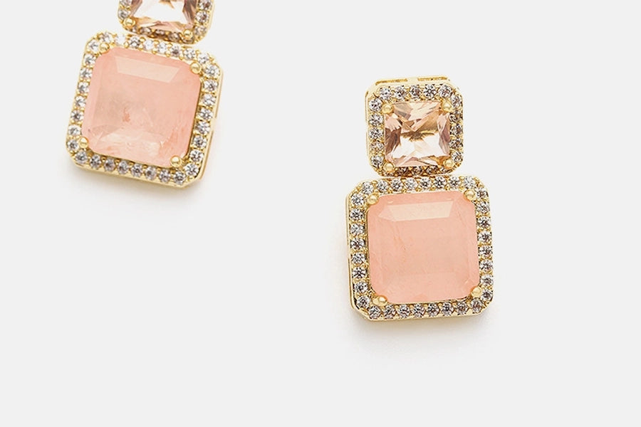 1 Pair Simple Style Commute Geometric Copper Ear Studs