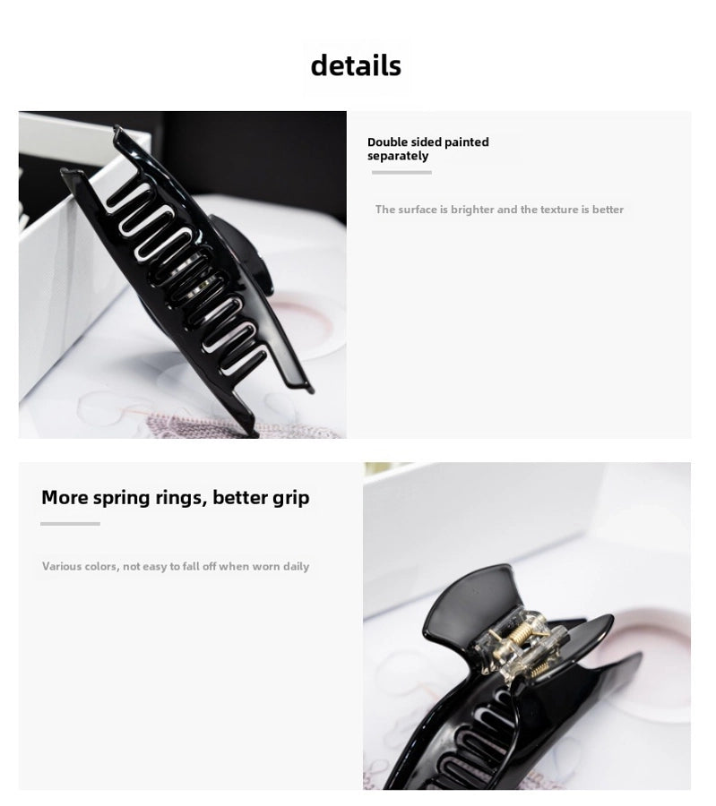 French Acetic Acid Curved Grab Clip Leopard Print Large Hair Hair Clip High-grade Female Hair Grab Hot Selling Accessories Yiwu Hair Accessories