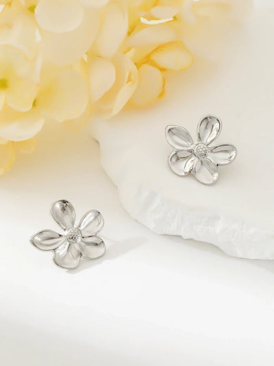 1 Pair Exaggerated Simple Style Oversized Flower Butterfly 304 Stainless Steel Ear Studs