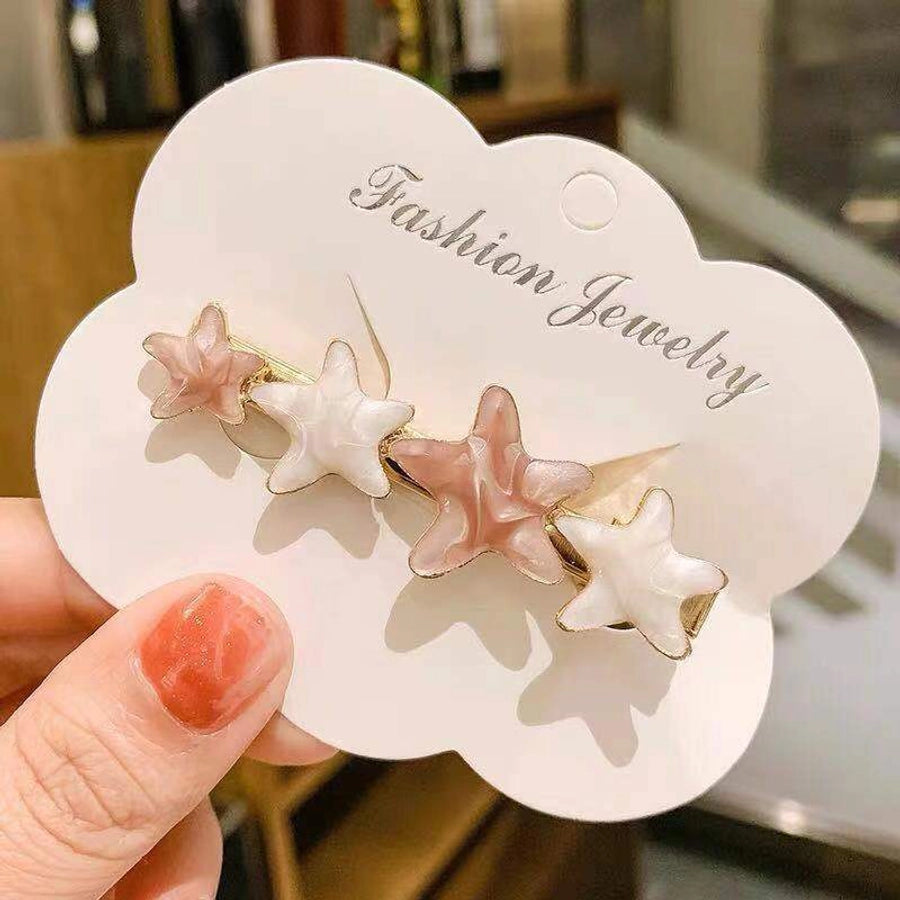 sweet star metal metal hair clip 1 piece