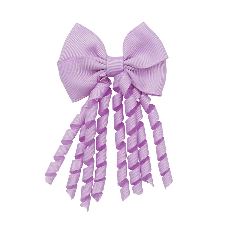 Children's Headwear Hair Accessories  Christmas Festival Roll Tassel Candy Color Bow Hairpin 3421