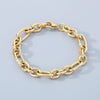 Simple Style Geometric 304 Stainless Steel 18K Gold Plated  Bracelets In Bulk
