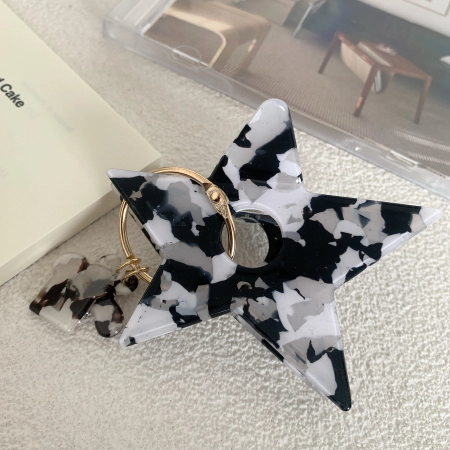 simple style star acetic acid sheets hair claws