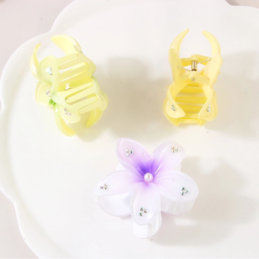 Women's Simple Style Classic Style Flower Plastic Resin Stoving Varnish Hair Claws