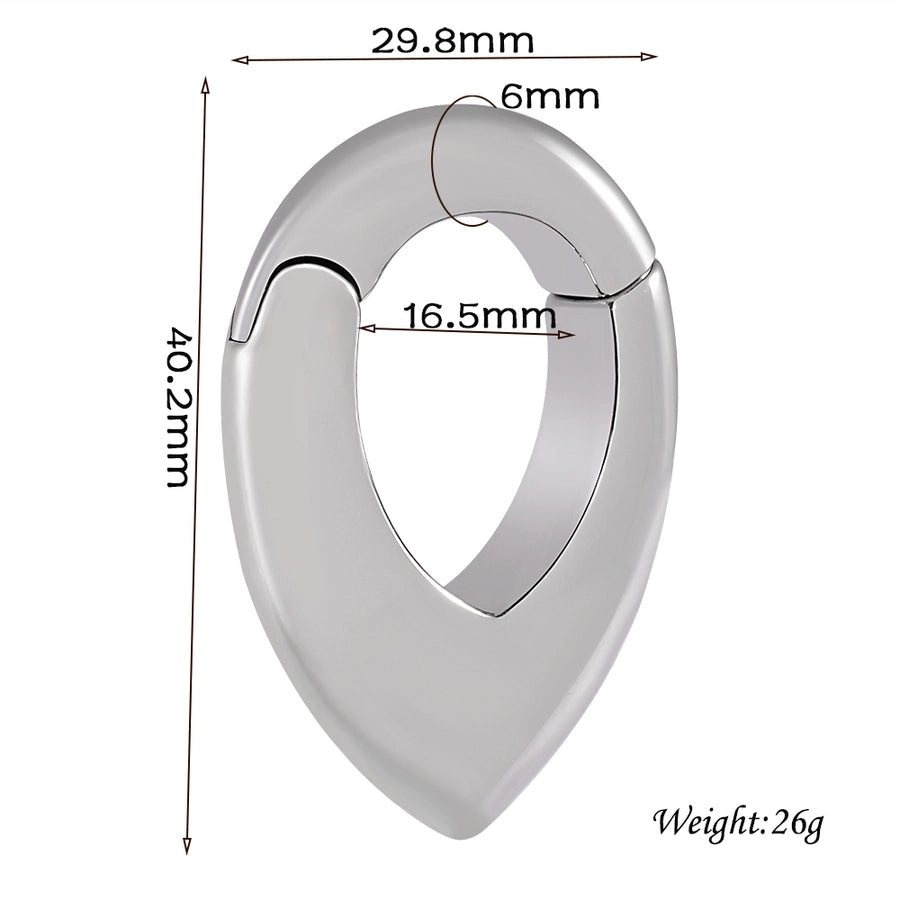 1 Piece Casual C Shape Animal Circle 304 Stainless Steel 18K Gold Plated Stainless Steel Earrings