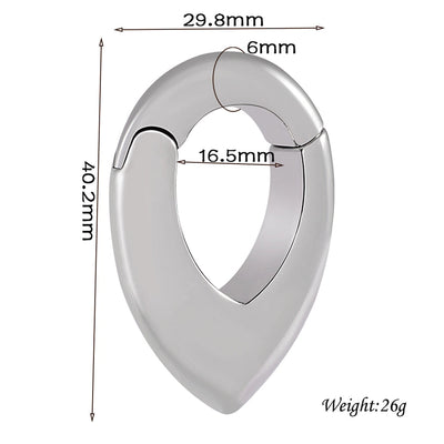 1 Piece Casual C Shape Animal Circle 304 Stainless Steel 18K Gold Plated Stainless Steel Earrings