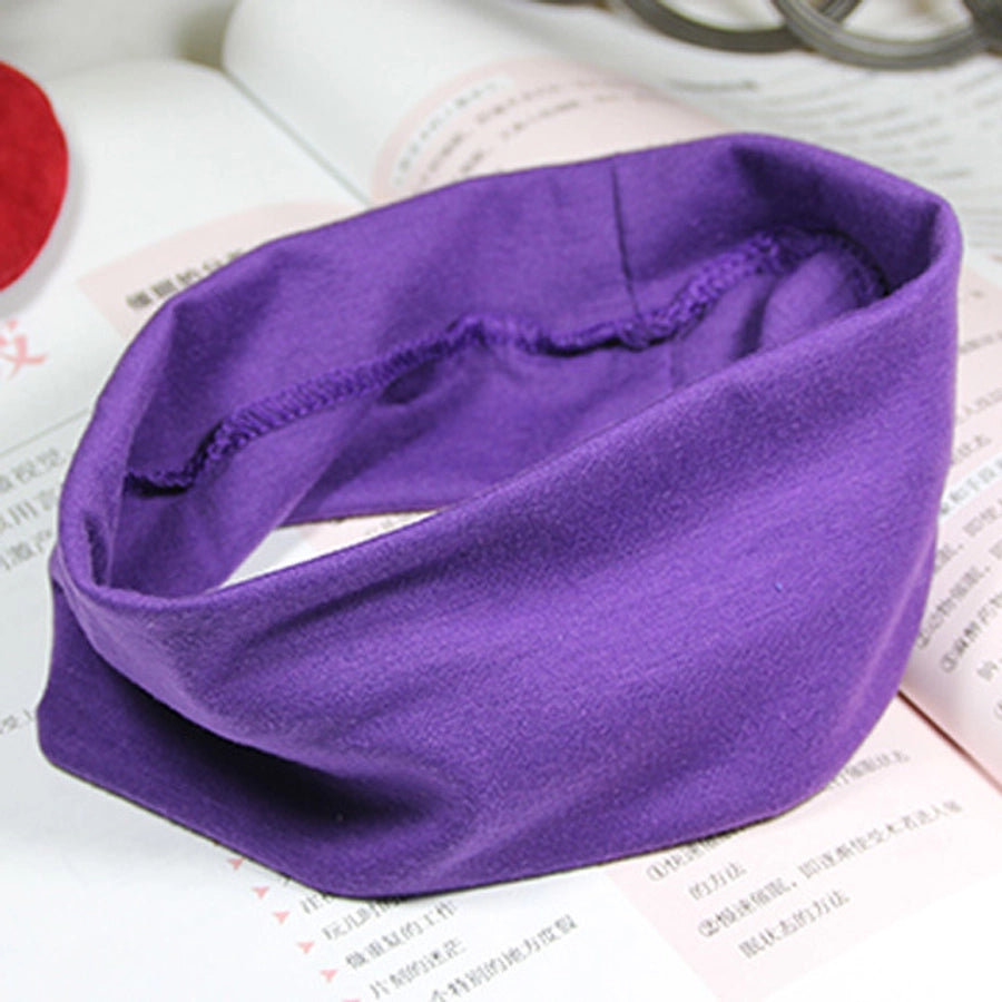 Women's Simple Style Classic Style Geometric Solid Color Cloth Hair Band