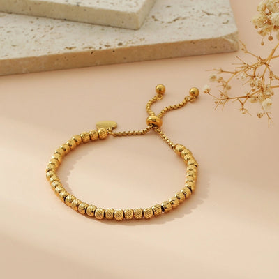 Elegant Retro Heart Shape 304 Stainless Steel 18K Gold Plated Bracelets In Bulk