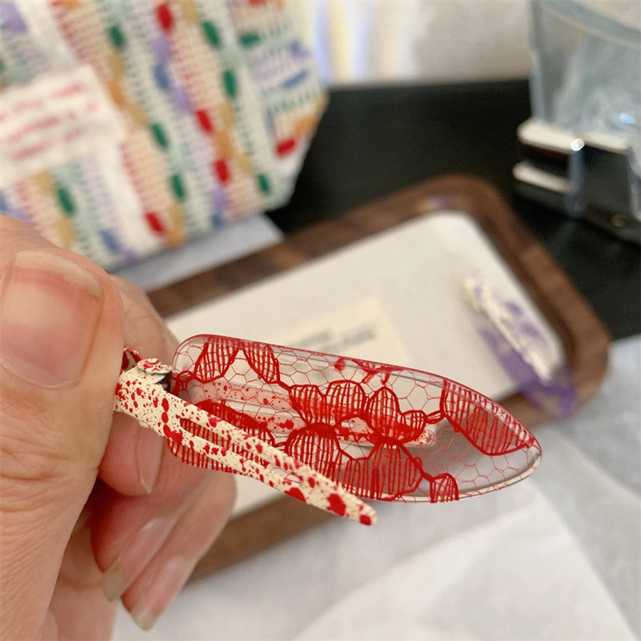 Women's Korean Style Mesh Resin Hair Clip