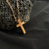 Jewelry Retro Cross Titanium Steel Pendant Necklace