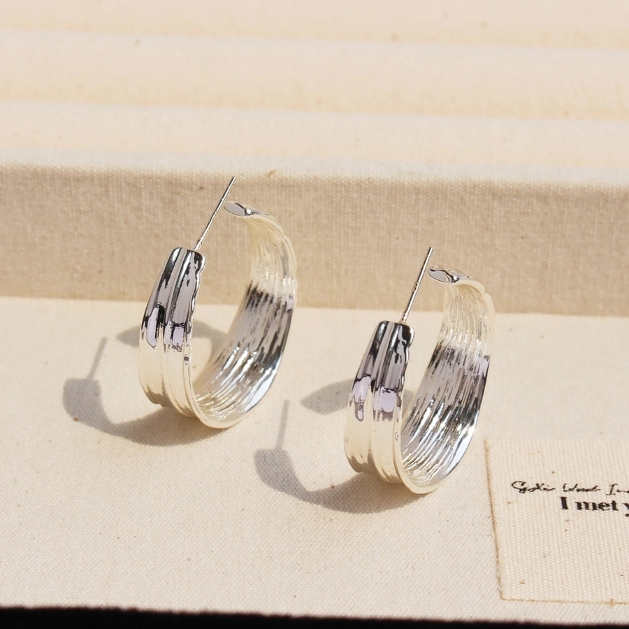 1 Pair Basic Simple Style Commute Geometric Brass 24K Gold Plated Ear Studs