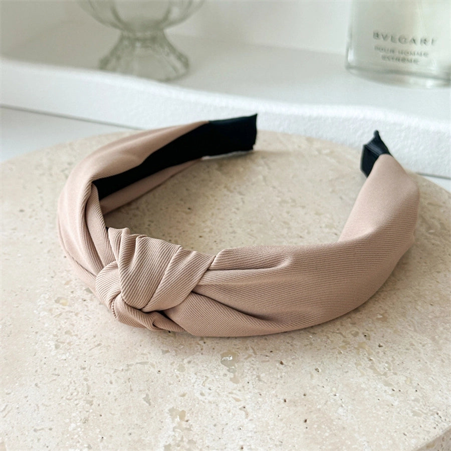 Women's Simple Style Solid Color Cloth Hair Band
