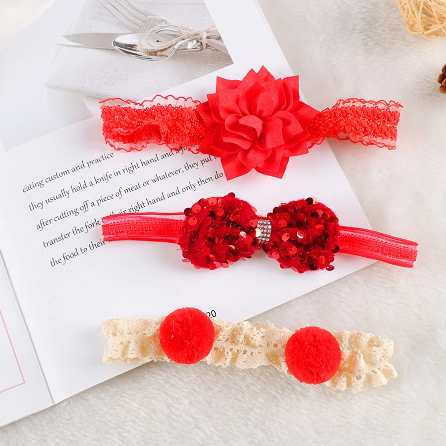 Korean style baby hair band cute princess bow flower crown children hair accessories newborn photo headdress suit