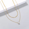 Copper cable chain Geometric Necklace