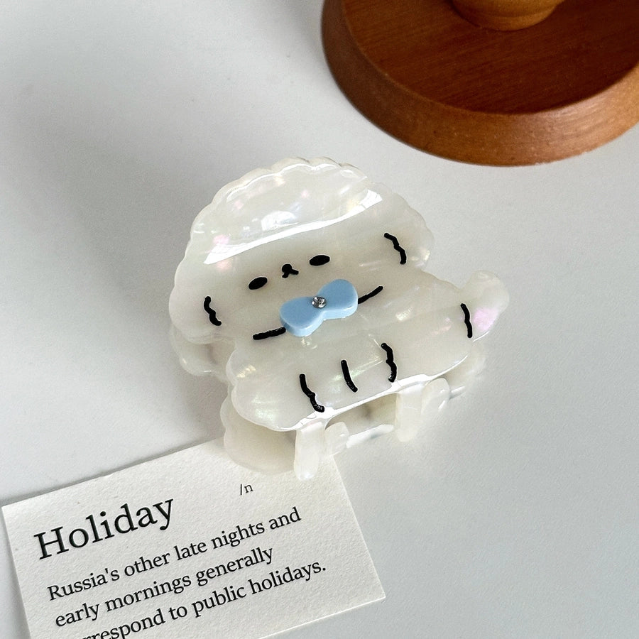 Women's Basic Simple Style Dog Acetic acid sheets Hair Claws