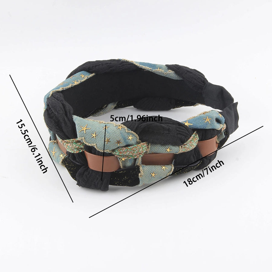 Women's Retro Simple Style Classic Style Color Block Fabric Hair Band