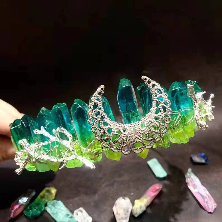 fashion moon crown alloy hollow out crown