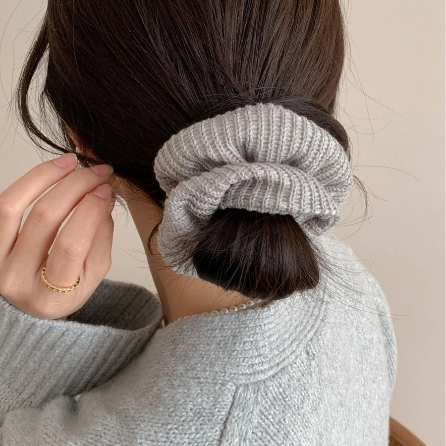 New High-Grade Retro Hand-Woven Wool Headband Hair Band College Style Girl Wide Version Headband Hair Accessories Headband