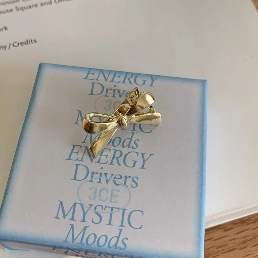 Women's IG Style Bow Knot Alloy Plating Hair Clip