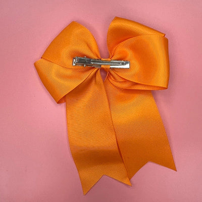 fashion solid color cloth bowknot hair clip 1 piece