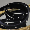 black velvet headband pearls headband retro korean headdress