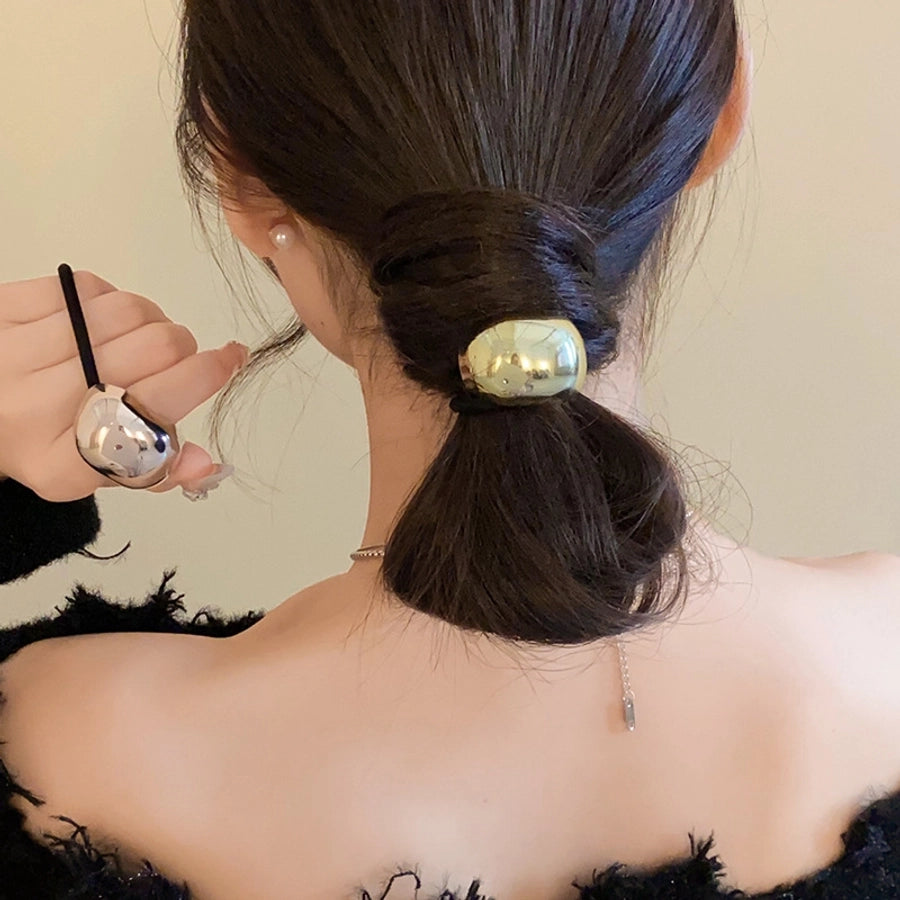 Women's IG Style Simple Style Solid Color Alloy Hair Tie