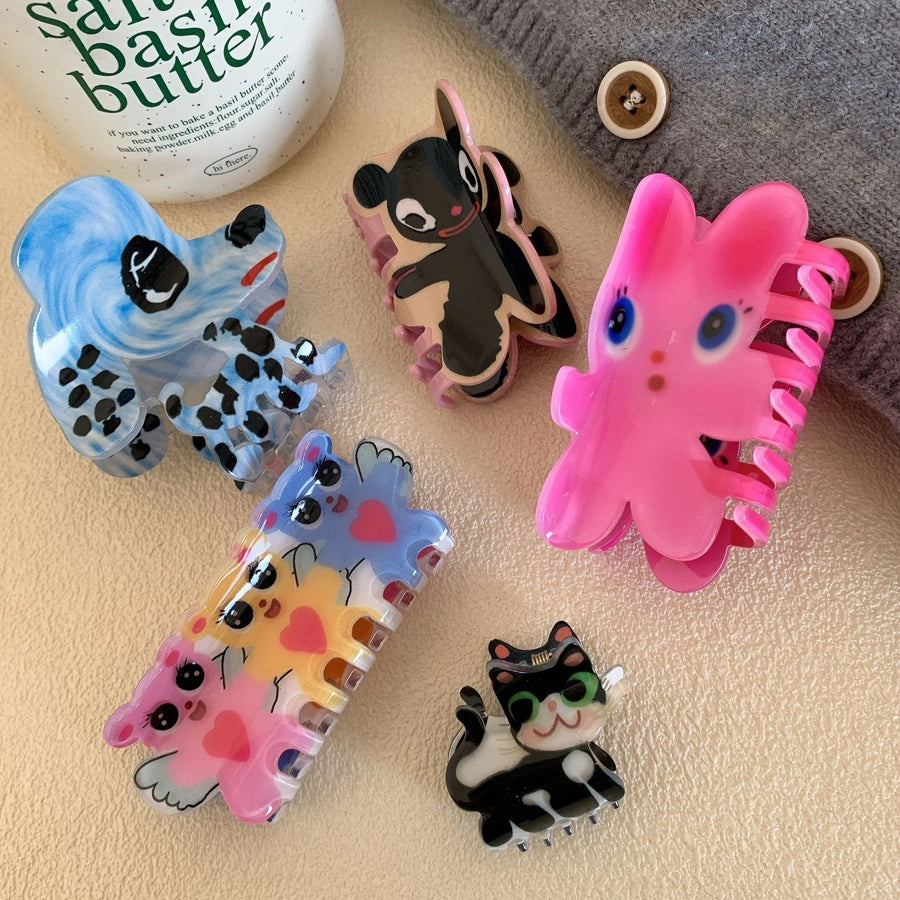 women's cute cartoon arylic hair claws