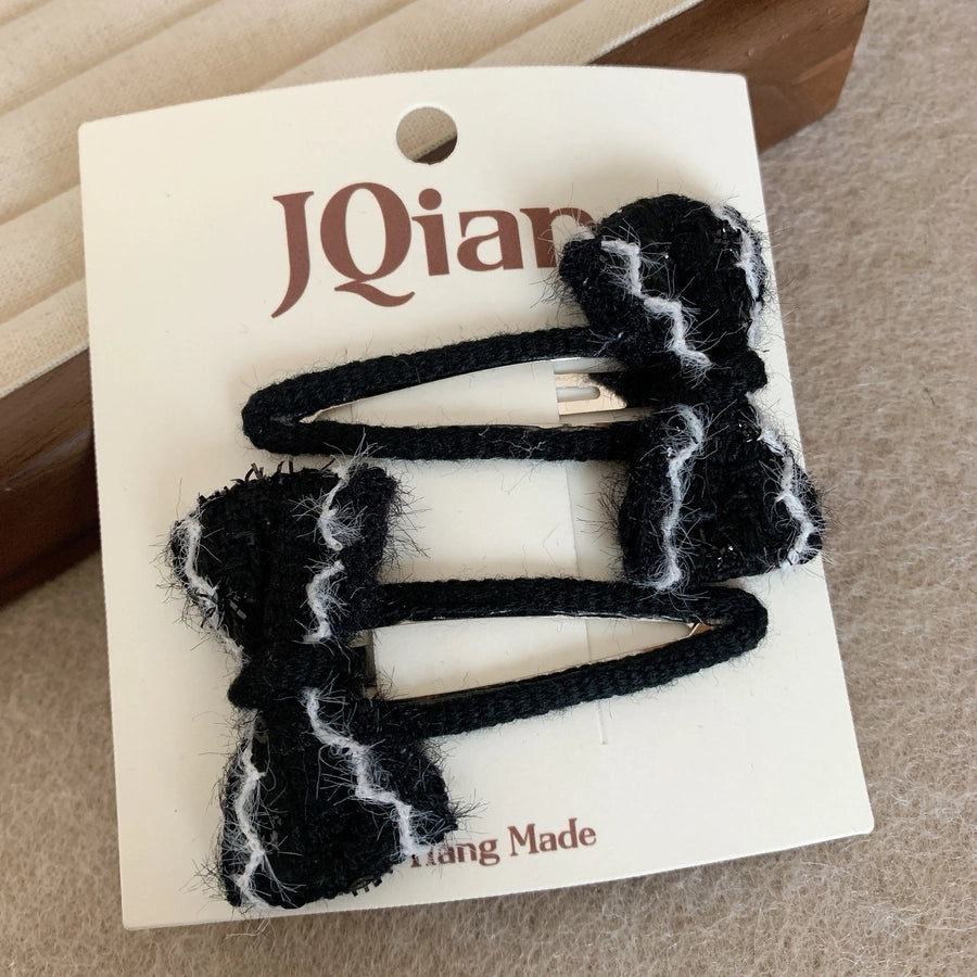 Women's Elegant Bow Knot Cloth Hair Clip Hair Tie