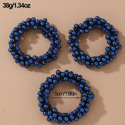 Women's Fairy Style Sweet Simple Style Round Imitation Pearl Beaded Artificial Pearls Hair Tie