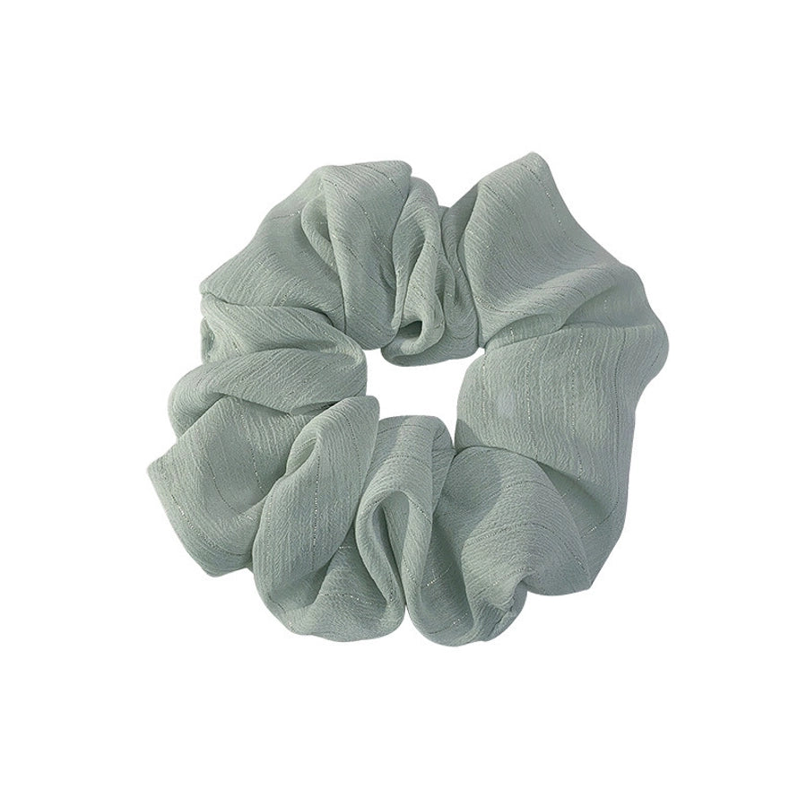 korean silk flower color hair scrunchies
