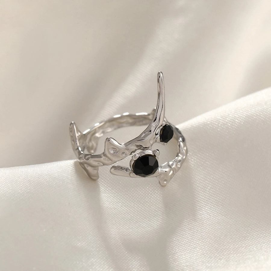 Jewelry Simple Style Commute Geometric 304 Stainless Steel Plating Open Rings