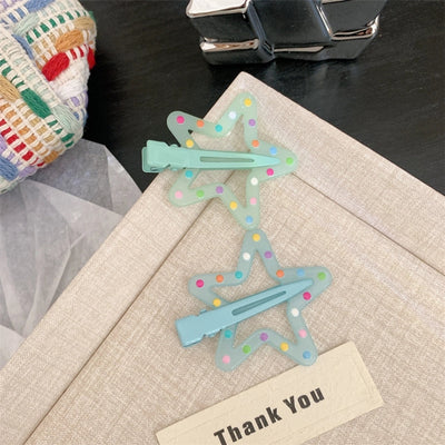 Women's Korean Style Star Resin Hair Clip